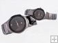 Movado Classical Black Tungsten Steel With Black Dial-Couple Watch