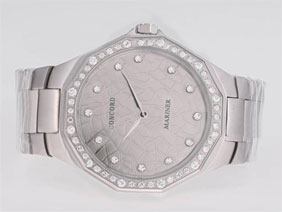 Concord Marner Diamond Marking and Bezel with Gray Dial 