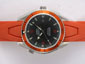 Omega Seamaster Planet Ocean Automatic Black Dial with Orange Bezel and Rubber Strap