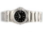 Omega Constellation Diamond Bezel with Black Dial-Lady Size