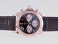 Omega De Ville Working Chronograph Rose Gold Case with Black Dial- Lady Size