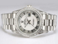 Rolex Day-Date Automatic Diamond Bezel and Marking with White Dial